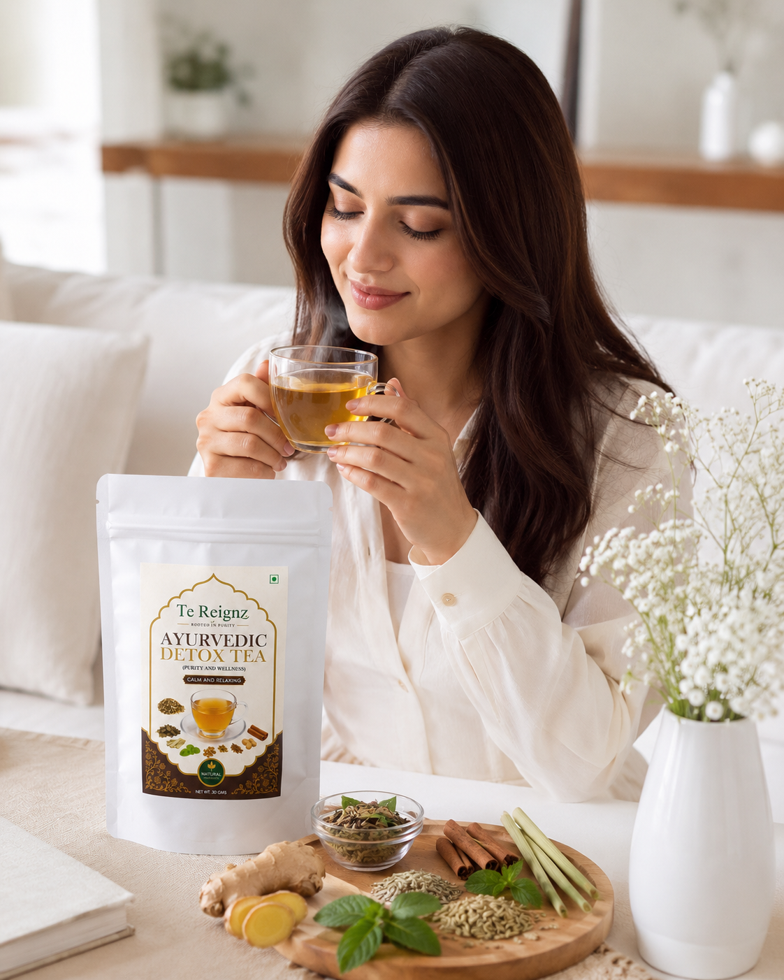 Te Reignz Ayurvedic Detox Tea 30 Grams - Image 3